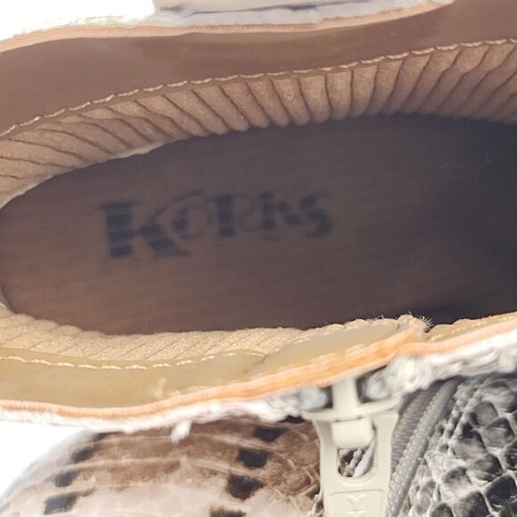 Korks Snake Print Leather Boots 6 - Picture 8 of 10